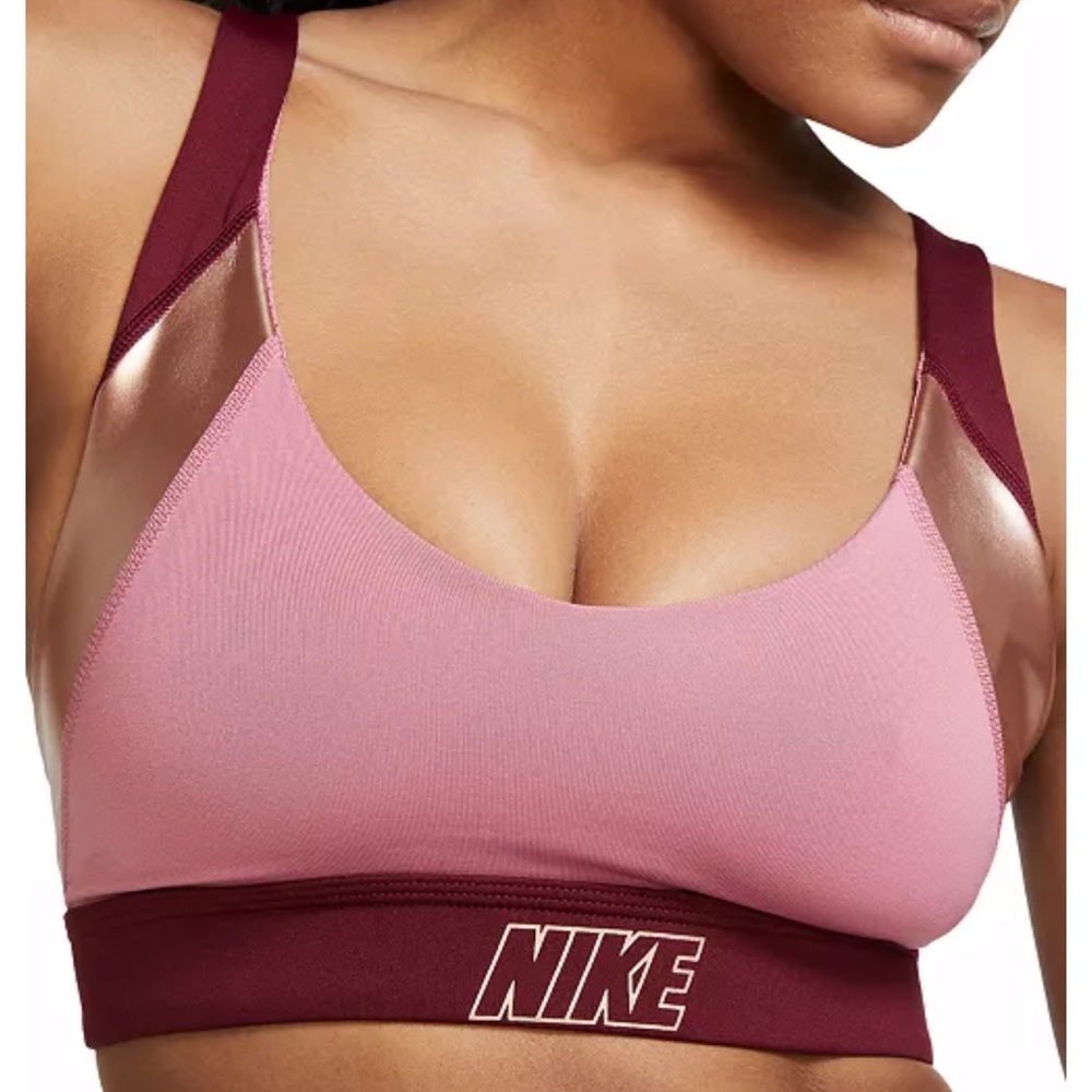 Nike Women's Indy Low-Impact Metallic Sports Bra